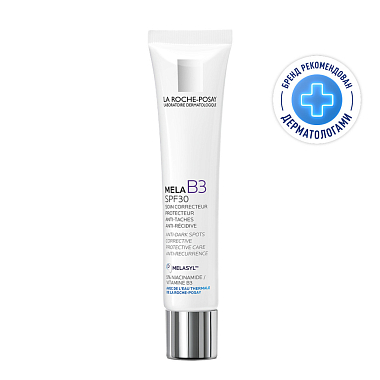 Купить La Roche-Posay Mela B3 40 мл крем-уход для кожи лица шеи и зоны декольте против пигментации пигментных пятен с ниацинамидом SPF 30