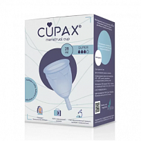 Купить: Чаша CUPAX менструальная Suoer / голубая 28мл