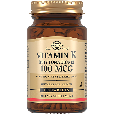 Купить Solgar Витамин К 100 шт таблетки