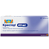 Купить Крестор 40 мг 28 шт таблетки покрытые пленочной оболочкой
