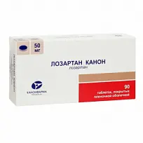 Купить: Лозартан Канон 50 мг 90 шт таблетки покрытые пленочной оболочкой