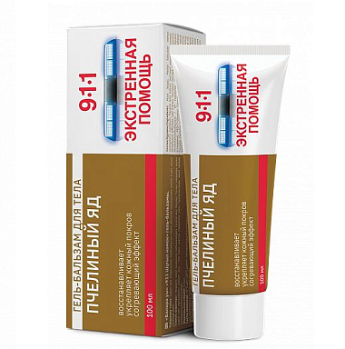 Купить 911 Пчелиный яд 100 мл гель-бальзам для суставов