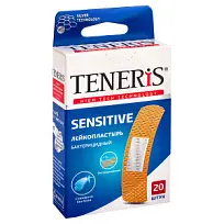 Купить: Teneris Sensitive 20 шт пластырь на нетканой основе с ионами серебра
