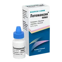 Купить: Лотемаксин Плюс 0,5% + 0,3% 5 мл капли глазные