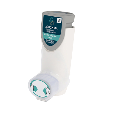 Купить Айрсупра 80 мкг + 90 мкг 120 доз аэрозоль для ингаляций дозированный