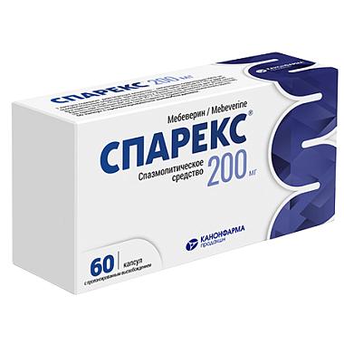 Купить Спарекс 200 мг 60 шт капсулы с пролонгированным высвобождением