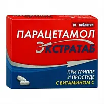 Купить: Парацетамол Экстра 500 мг + 150 мг 10 шт таблетки