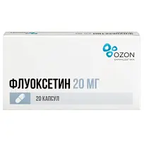 Купить: Флуоксетин 20 мг 20 шт капсулы