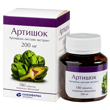 Купить Артишок 200 мг 180 шт таблетки покрытые оболочкой