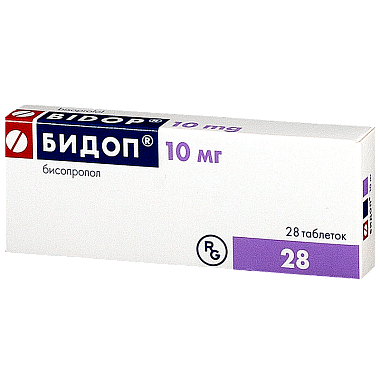 Купить Бидоп 10 мг 28 шт таблетки