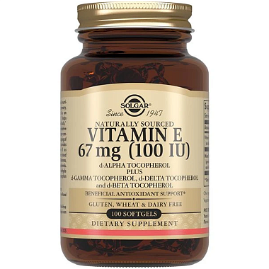 Купить Solgar Витамин Е 100 МЕ 100 шт капсулы