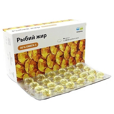 Купить Реневал Рыбий Жир 500 мг 96 шт капсулы