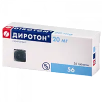 Купить: Диротон 20 мг 56 шт таблетки