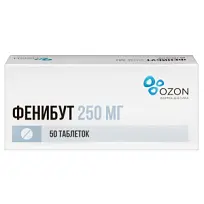 Купить: Фенибут 250 мг 50 шт таблетки
