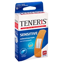 Купить: Teneris Sensitive 20 шт пластырь на нетканой основе с ионами серебра