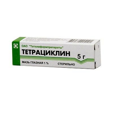 Купить Тетрациклин 1% 5 г мазь глазная