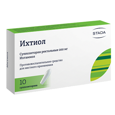 Купить Ихтиол 10 шт суппозитории ректальные