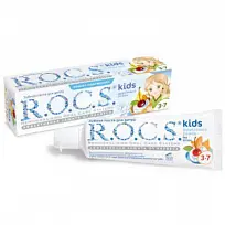 Купить: Rocs Kids 45 г паста зубная для детей фруктовый рожок 3+