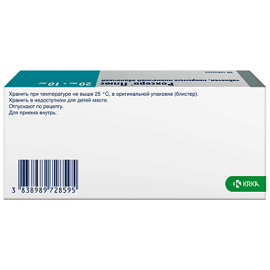 Купить Роксера Плюс 20 мг + 10 мг 30 шт таблетки покрытые пленочной оболочкой