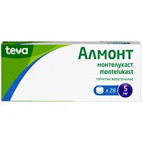Купить: Алмонт 5 мг 28 шт таблетки жевательные