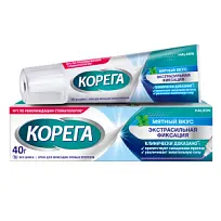 Купить: Корега Экстра Сильный 40 г крем для фиксации зубных протезов мятный вкус