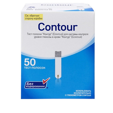 Купить Contour 50 шт тест-полоски к глюкометру