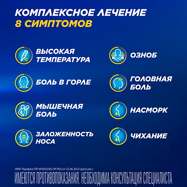 Купить Терафлю 2 г 10 шт порошок для приготовления раствора для приема внутрь лесные ягоды