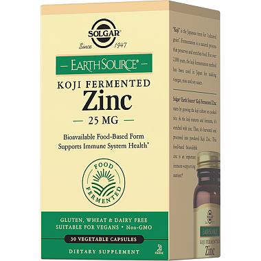 Купить Solgar Цинк в ферментированной культуре Коджи 25 мг 30 шт капсулы