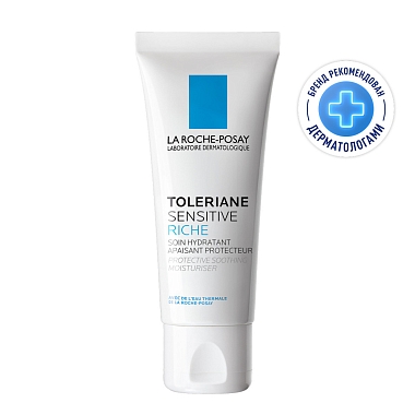 Купить La Roche-Posay Toleriane Sensitive Riche40 мл крем-уход увлажняющий питательный  для сухой чувствительной кожи лица с пребиотической формулой