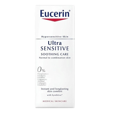 Купить Eucerin Ultrasensitive крем фл 50мл успок д/чувств кожи норм и комбин типа