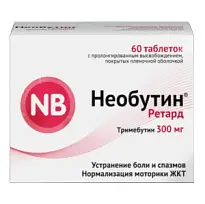 Купить: Необутин Ретард 300 мг 60 шт таблетки с пролонгированным высвобождением покрытые пленочной оболочкой