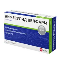 Купить: Нимесулид Велфарм 100 мг 30 шт таблетки