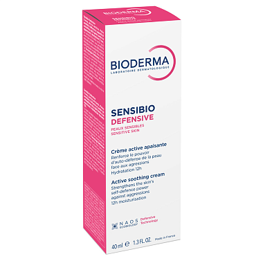 Купить Bioderma Sensibio Defensive 40 мл крем легкий для чувствительной кожи