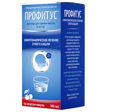 Купить Профитус 6 мг/мл 100 мл раствор для внутреннего применения флакон вишня