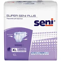 Купить: Seni Super Plus подгузники 10 шт размер XL 7 капель