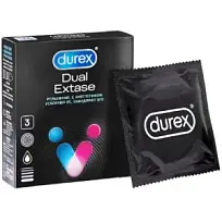 Купить: Durex Dual Extase 3 шт презервативы с анестетиком