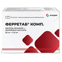 Купить: Ферретаб Комп 30 шт капсулы с пролонгированным высвобождением
