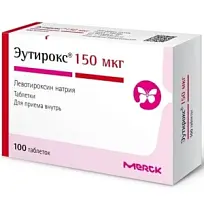 Купить: Эутирокс 150 мкг 100 шт таблетки
