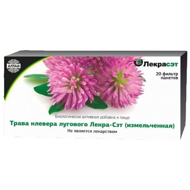 Купить Клевера лугового трава 20 шт фильтр-пакеты