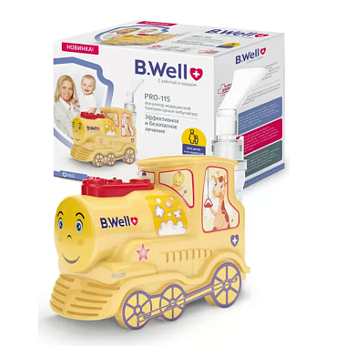 Купить B-Well WN-115K ингалятор компрессорный детский паровозик