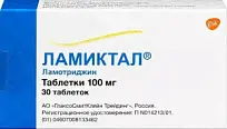 Купить: Ламиктал 100 мг 30 шт таблетки
