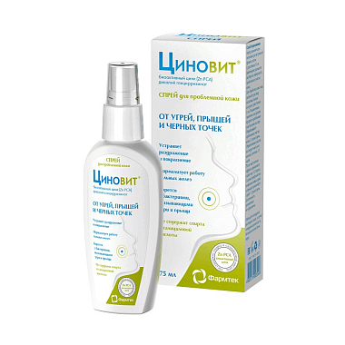 Купить Циновит 75 мл спрей для проблемной кожи