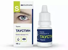 Купить: Таустин 4 % 10 мл капли глазные тюбик-капельница