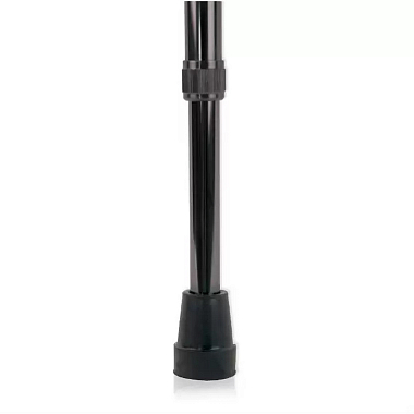 Купить Amrus трость телескопическая металлическая с центрирующей рукояткой черная Артикул AMCO-45