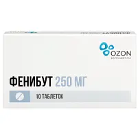 Купить: Фенибут 250 мг 10 шт таблетки