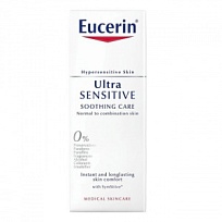 Купить: Eucerin Ultrasensitive крем фл 50мл успок д/чувств кожи норм и комбин типа