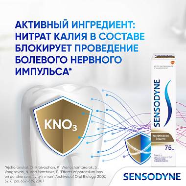 Купить Sensodyne Комплексная защита 75 мл паста зубная