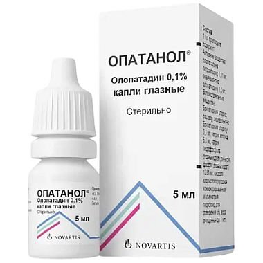 Купить Опатанол 0,1 % 5 мл капли глазные