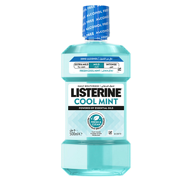 Купить Listerine 500 мл ополаскиватель для полости рта свежая мята