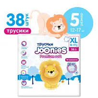Купить: Joonies Premium Soft 38 шт подгузники-трусики для детей размер XL 12-17 кг